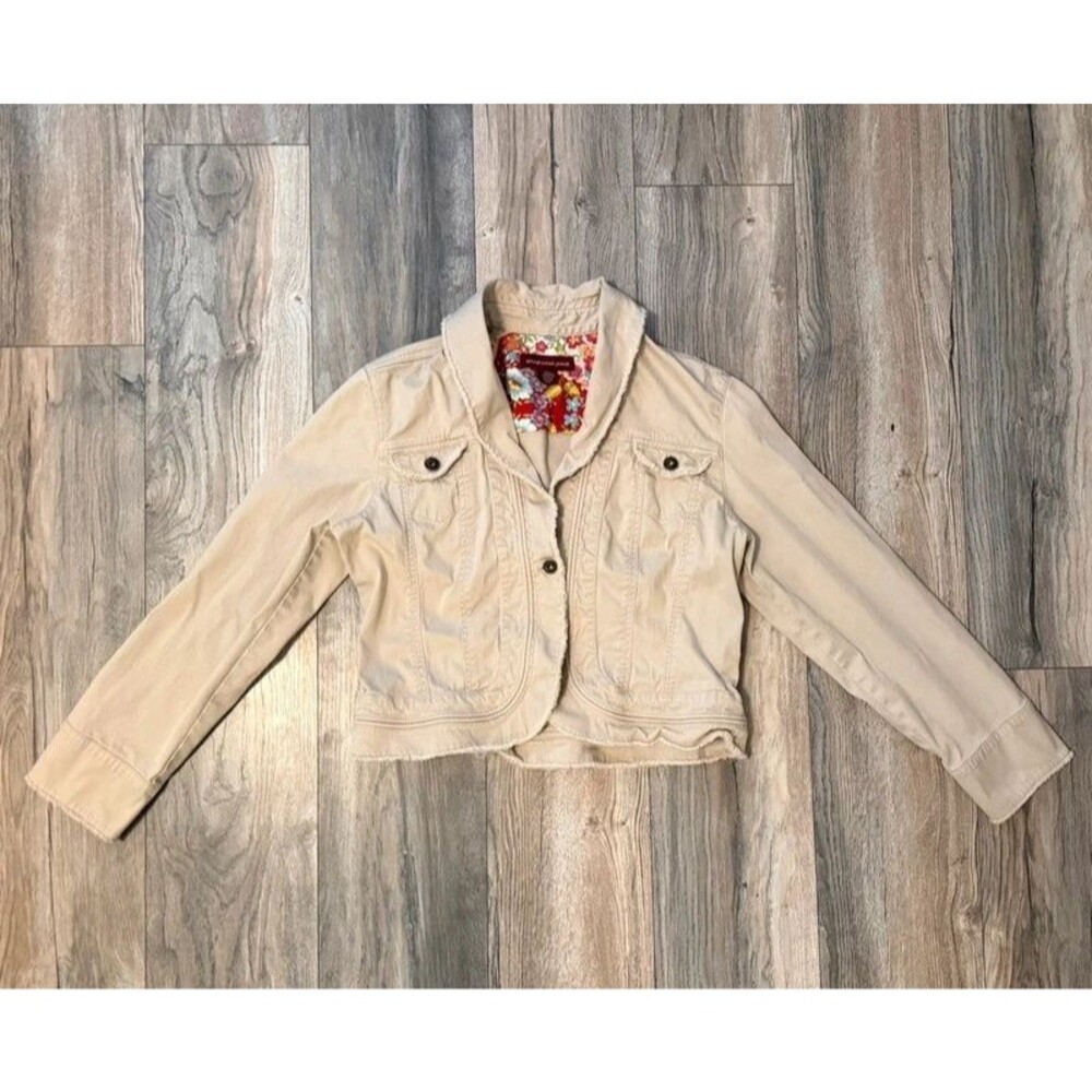 Vintage Y2k Jones Wear Jeans Khaki Cropped Jacket
